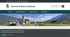 Desktop Screenshot of comune.beuracardezza.vb.it